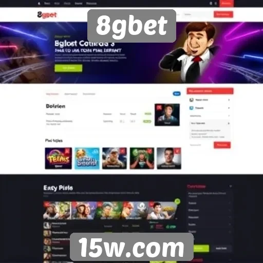 Navegação e design do site 8gbet analisados
